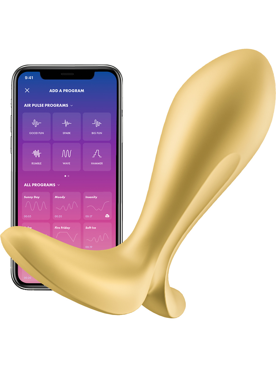 Satisfyer Connect: Intensity Plug, Plug Vibrator, guld