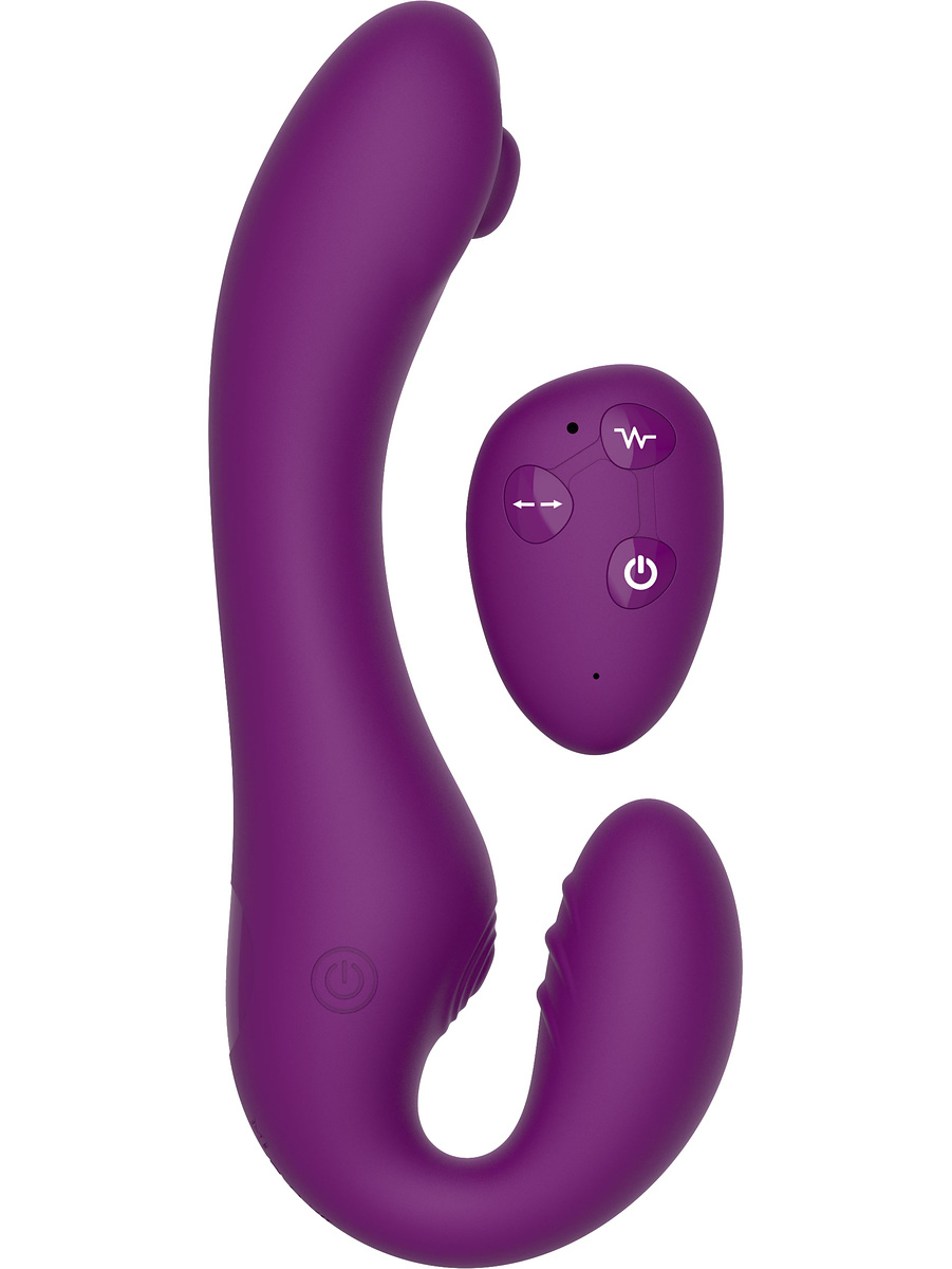 Xocoon: Strapless Strap-On, Pulse Vibrator with Remote |  | Intimast