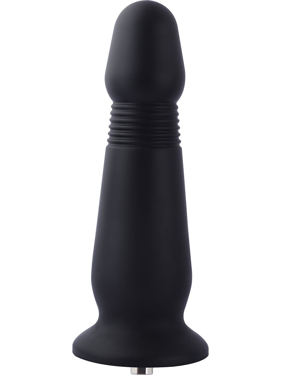 Hismith: KlicLok Silicone Anal Dildo, 25 cm, svart