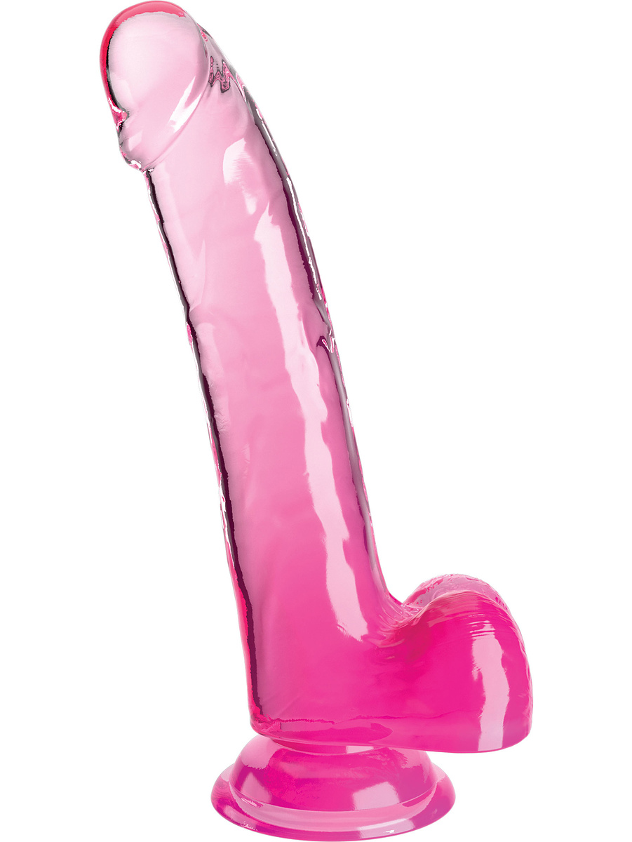 King Cock Clear: Dildo with Balls, 25 cm, rosa |  | Intimast