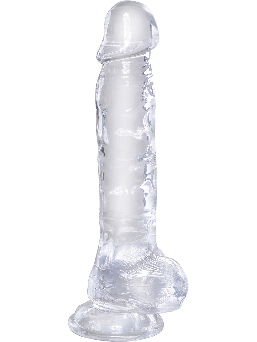 King Cock Clear: Dildo with Balls, 22 cm, transparent |  | Intimast
