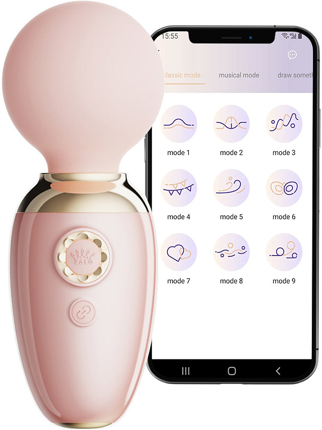Zalo: Ava, App-Controlled Smart Wand Massager, rosa |  | Intimast