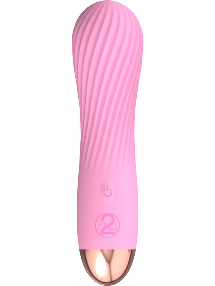 You2Toys: Cuties Pink, Ribbed Mini Vibrator |  | Intimast