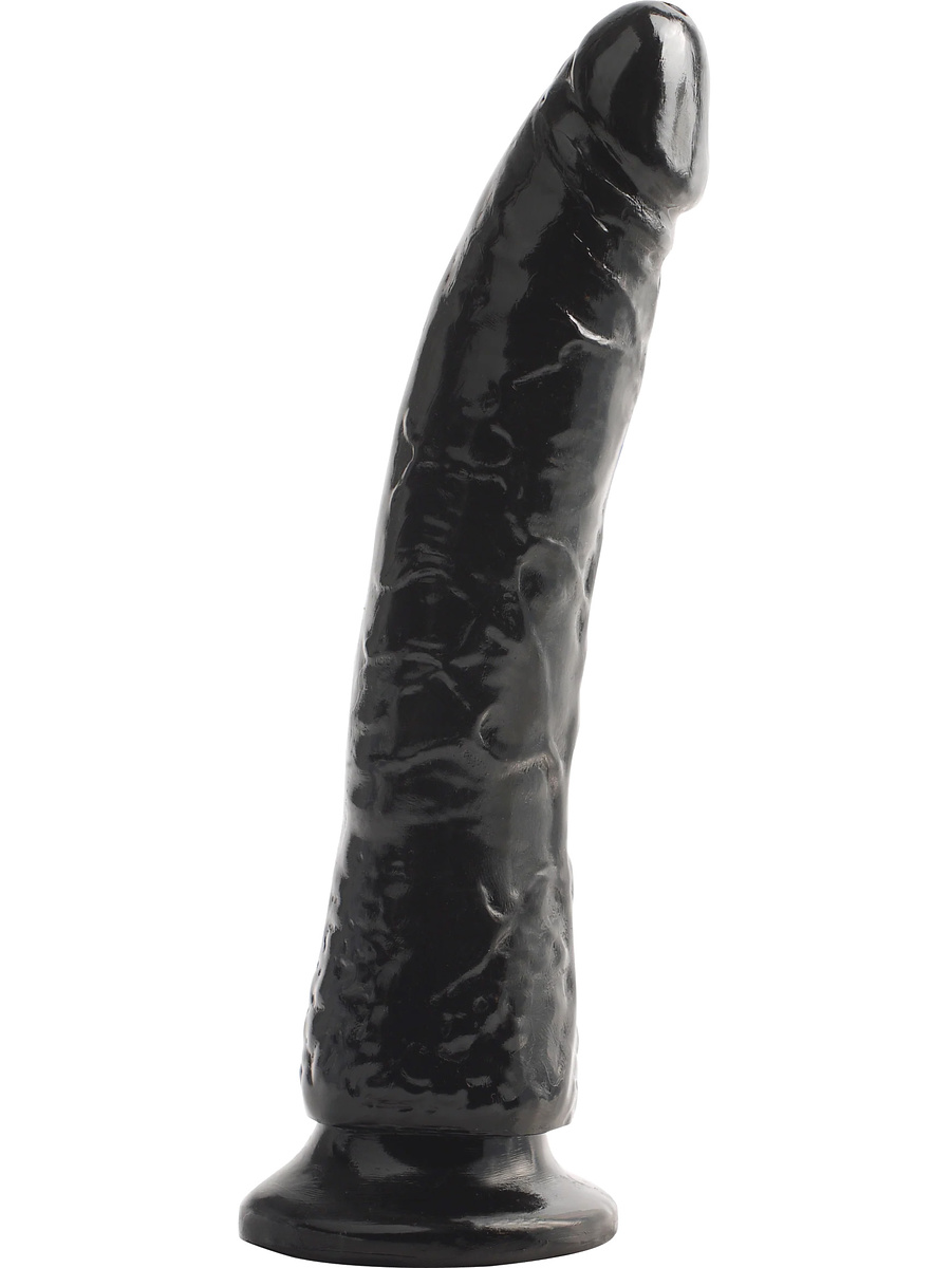 Pipedream Basix: Slim Seven Dildo, 20.5 cm, svart