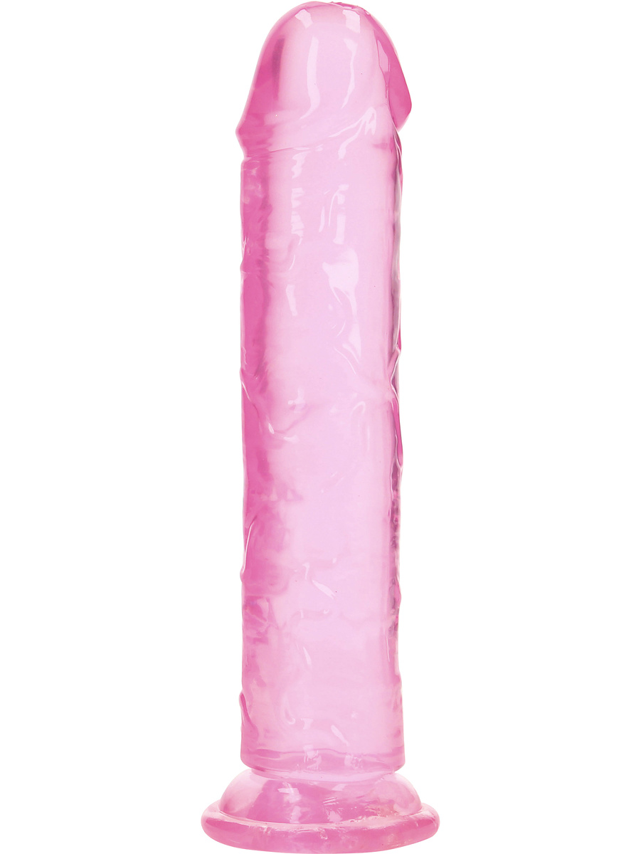RealRock: Crystal Clear Straight Realistic Dildo, 23 cm, rosa |  | Intimast