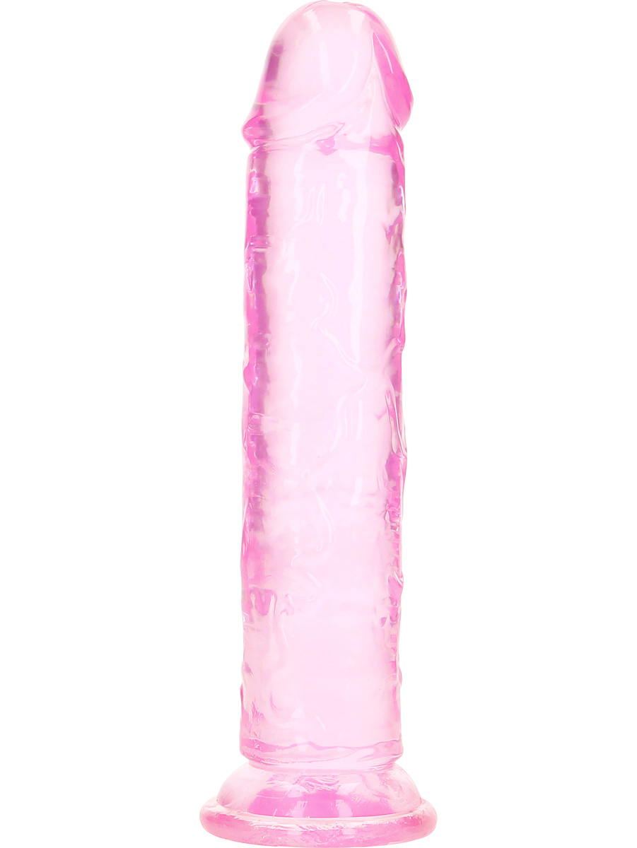 RealRock: Crystal Clear Straight Realistic Dildo, 18 cm, rosa |  | Intimast