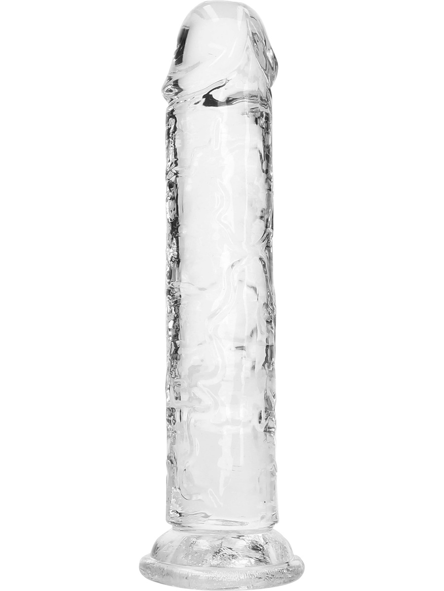 RealRock: Crystal Clear Straight Realistic Dildo, 18 cm, transparent |  | Intimast