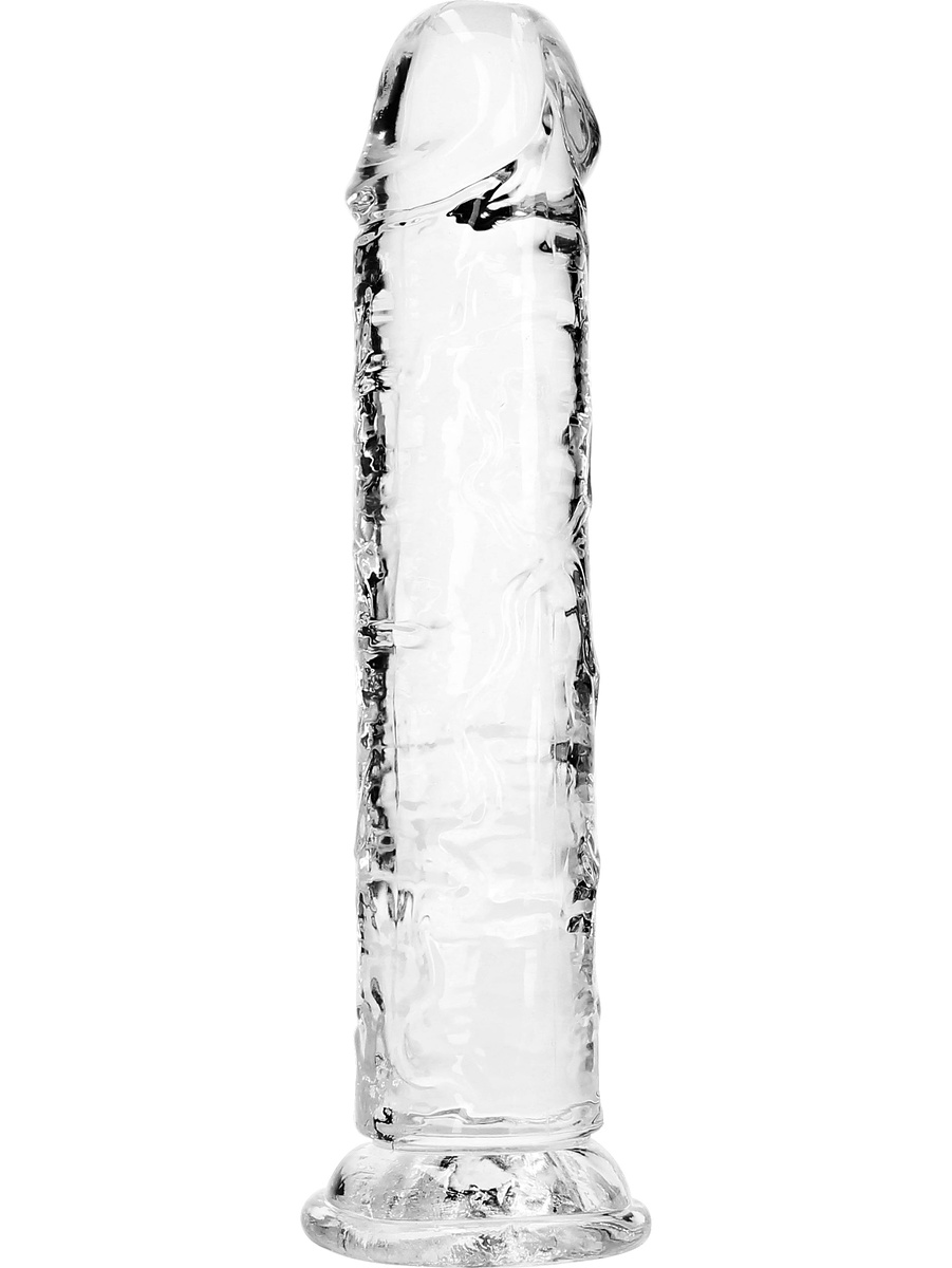 RealRock: Crystal Clear Straight Realistic Dildo, 20 cm, transparent |  | Intimast