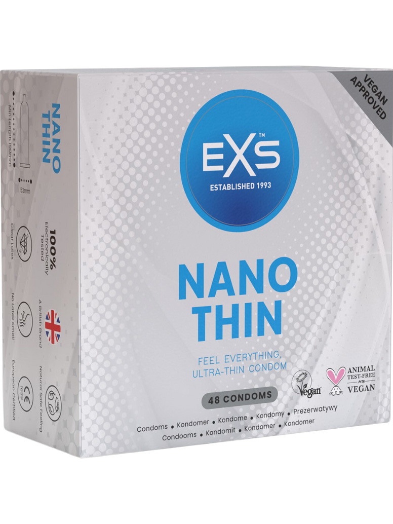 EXS Nano Thin: Kondomer, 48-pack