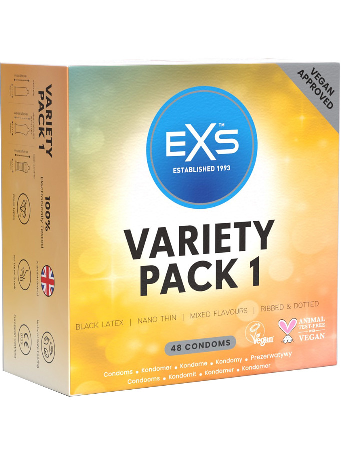 EXS Variety Pack 1: Kondomer, 48-pack |  | Intimast