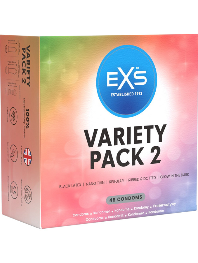 EXS Variety Pack 2: Kondomer, 48-pack