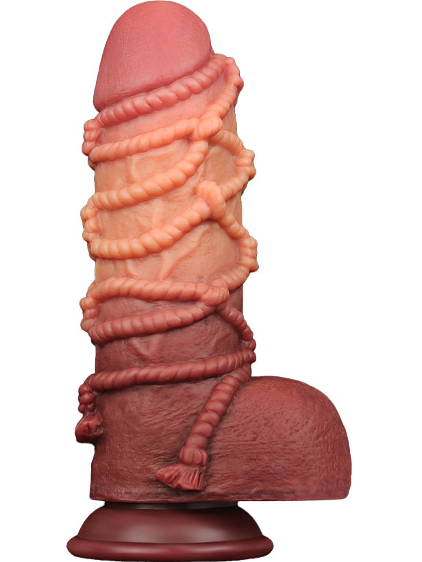 LoveToy: Dual-layered Silicone Cock with Rope, 24.5 cm |  | Intimast