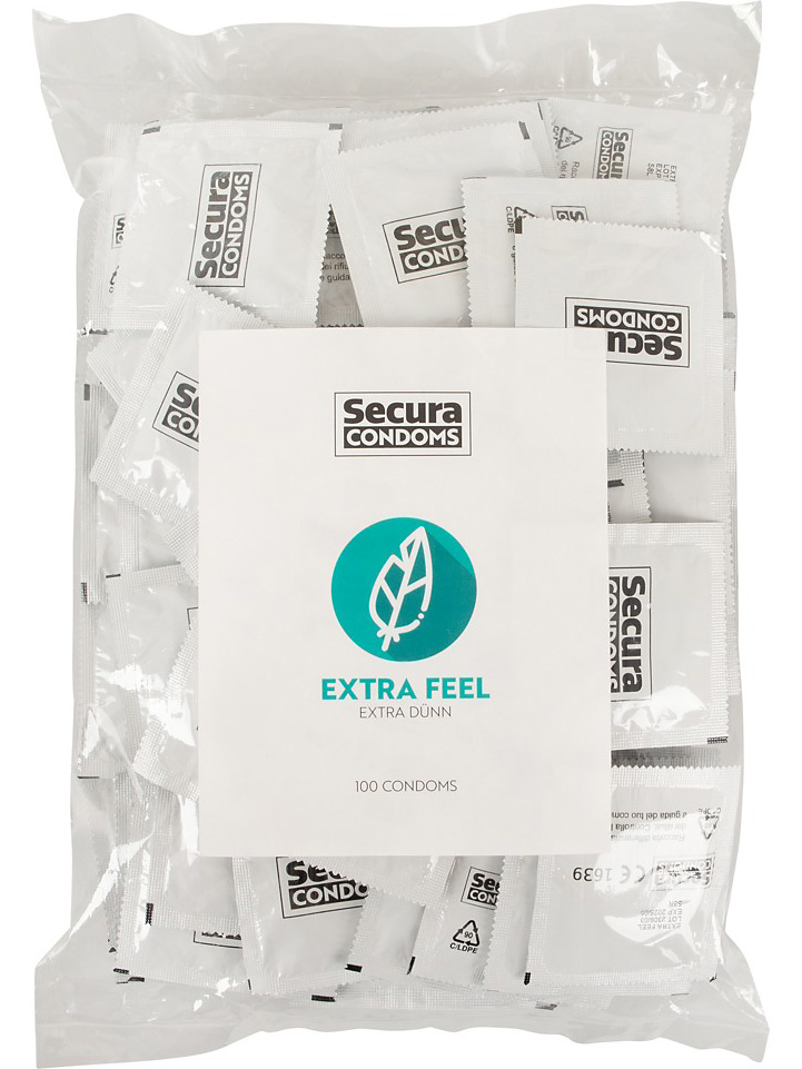 Secura: Extra Feel, Kondomer, 100-pack