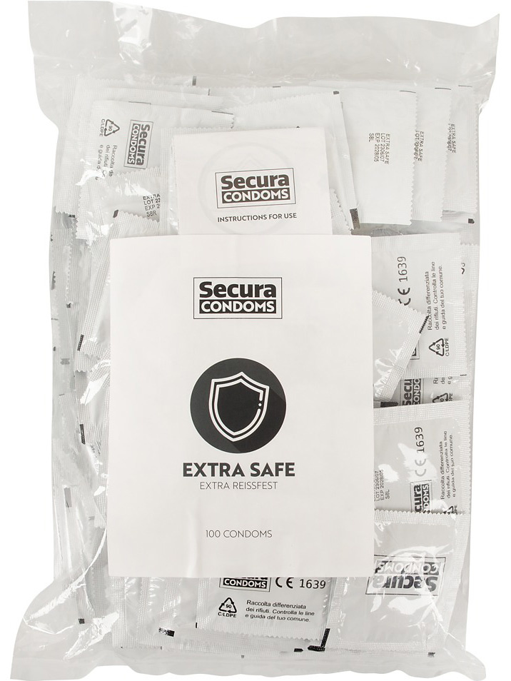 Secura: Extra Safe, Kondomer, 100-pack |  | Intimast