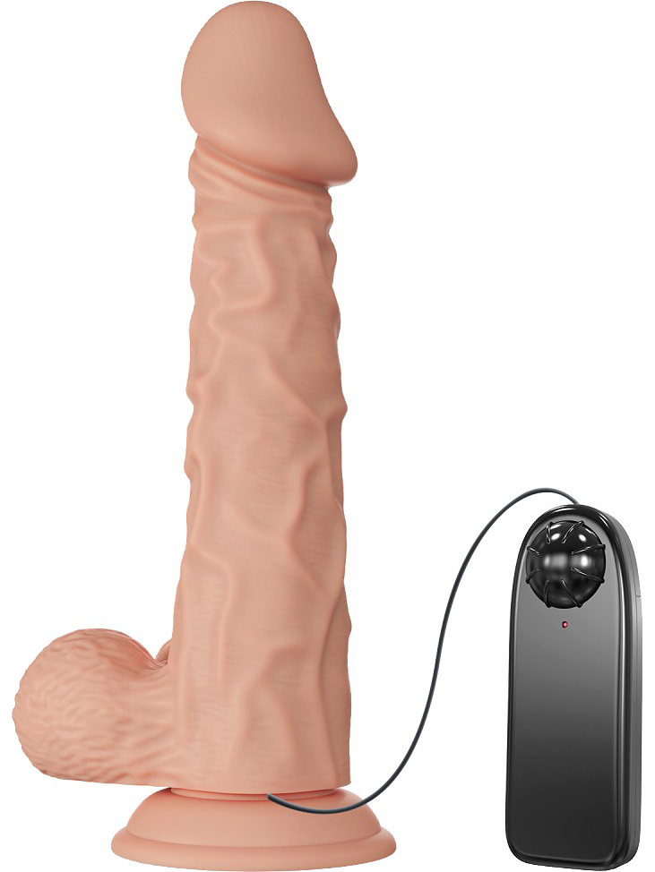 Beautiful Buraq: Glide & Slide-Skin Vibrating Dildo, 24 cm |  | Intimast