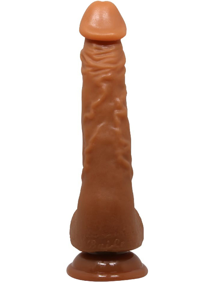 Beautiful Jason: Realistisk Dildo med Sugpropp, 23 cm, mörk