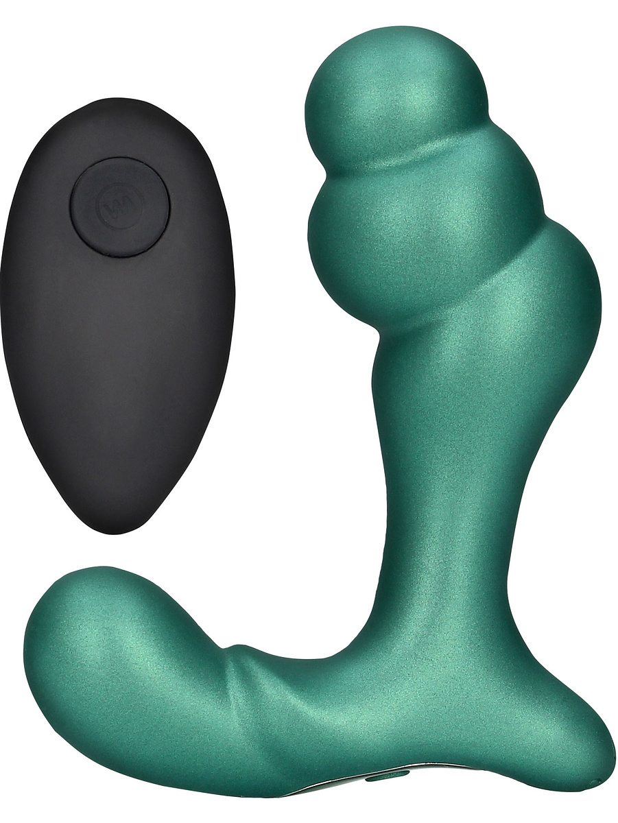 Ouch!: Stacked Vibrating Prostate Massager with Remote |  | Intimast