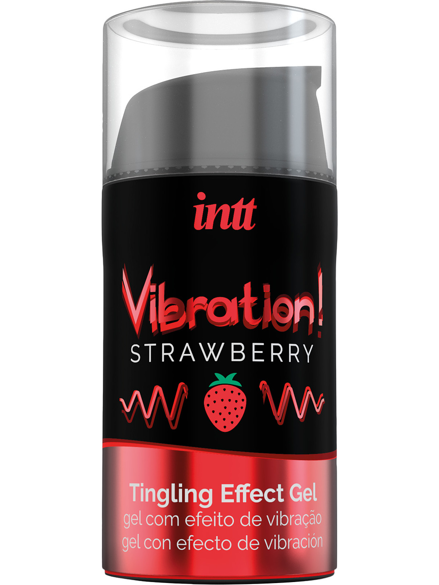 Intt: Vibration Strawberry, Tingling Effect Gel, 15 ml |  | Intimast