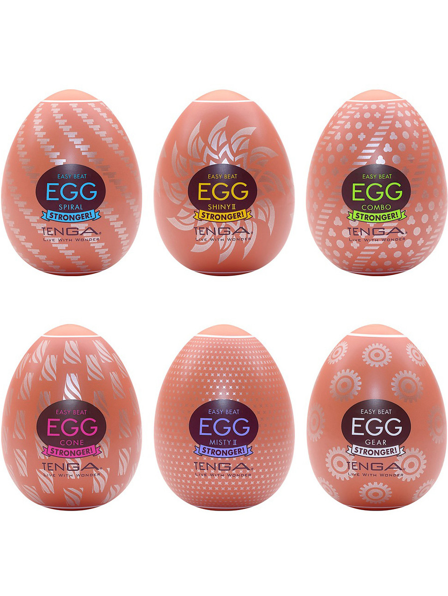 Tenga Egg: Stronger, Hard Boiled Package II, 6-pack