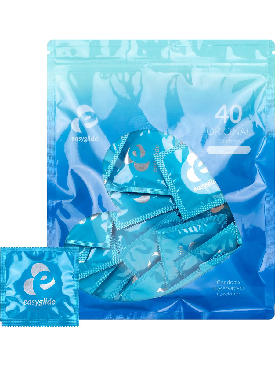 EasyGlide: Original Condoms, 40-pack