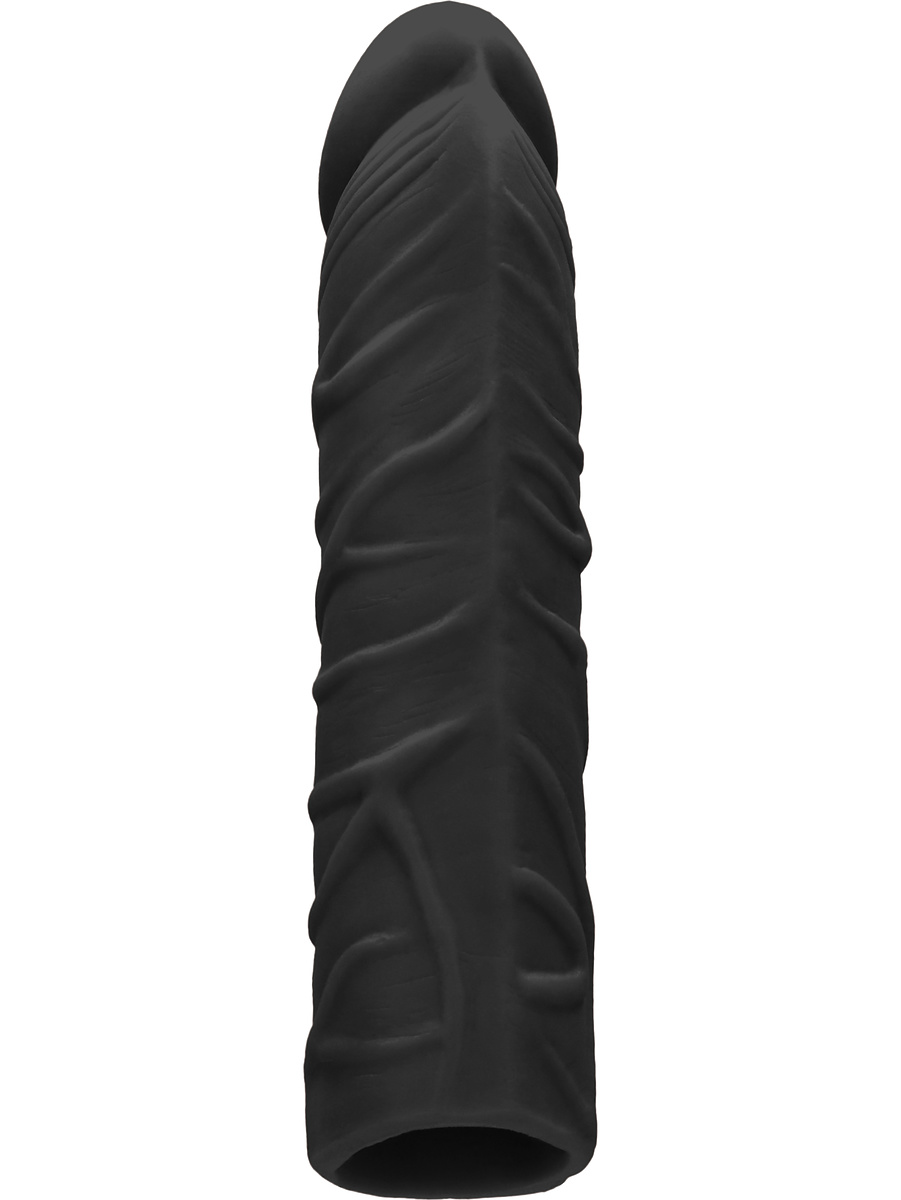 RealRock Skin: Penis Extender, 17.5 cm, svart
