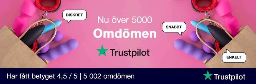 Över 5000 omdömen på Trustpilot