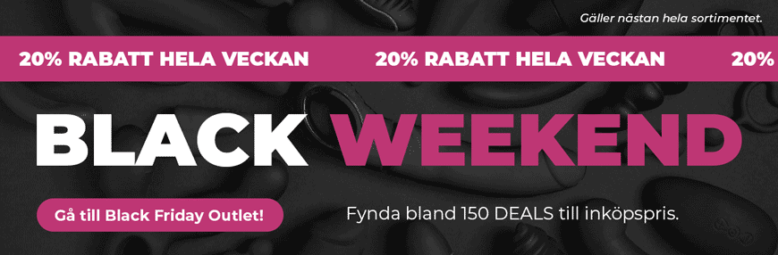 Black Weekend - 20% rabatt