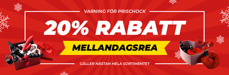 Mellandagsrea med 20% rabatt