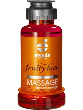 Swede Fruity Love: Värmande Massageolja Aprikos/Apelsin, 100 ml