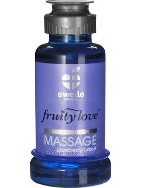 Swede Fruity Love: Värmande Massageolja Blåbär/Svartvinbär, 100 ml