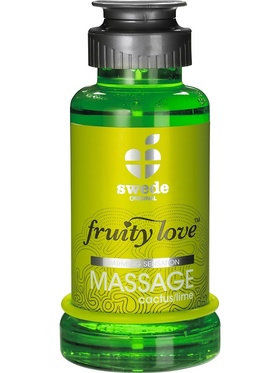 Swede Fruity Love: Värmande Massageolja Kaktus/Lime, 100 ml