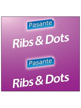 Pasante Ribs & Dots: Kondomer, 12-pack