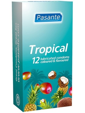 Pasante Tropical: Kondomer, 12-pack