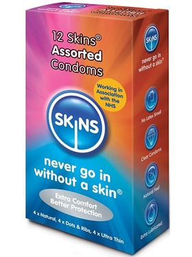 Skins Assorted: Kondomer, 12-pack