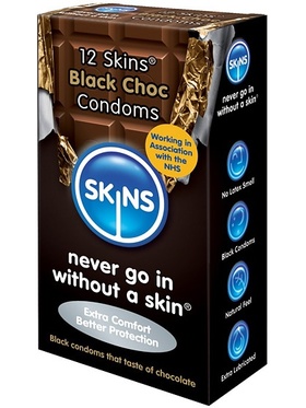 Skins Black Choc: Kondomer, 12-pack