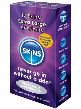 Skins Extra Large: Kondomer, 12-pack