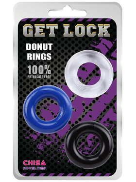 Get Lock: Donut Penisringar, 3-pack