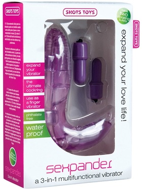 Shots Toys: Sexpander, 3-in-1 Vibrator, lila