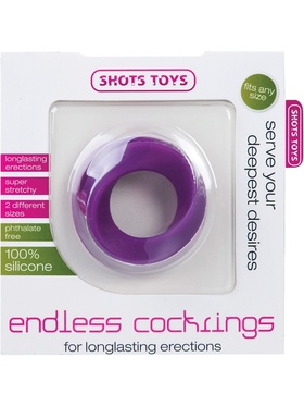 Shots Toys: Endless Cockrings, dubbelpack, lila