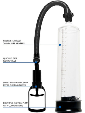 Toy Joy: Power Pump, svart/transparent