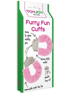 Toy Joy: Furry Fun Cuffs Plush, rosa