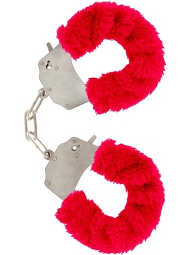 Toy Joy: Furry Fun Cuffs Plush, röd