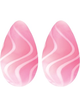 NSNovelties Crystal: Premium Glass Eggs, rosa