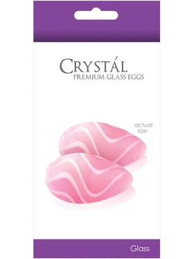 NSNovelties Crystal: Premium Glass Eggs, rosa
