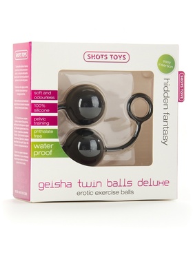 Shots Toys: Geisha Twin Balls Deluxe, svart