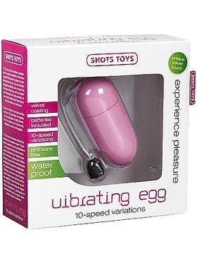 Shots Toys: Vibrating Egg, 10 Speed, rosa
