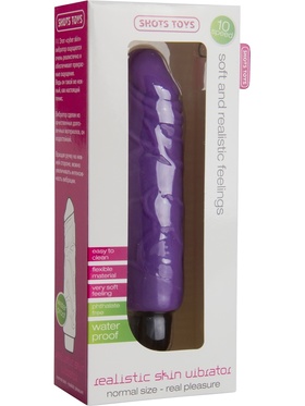 Shots Toys: Realistic Skin Vibrator, stor, lila