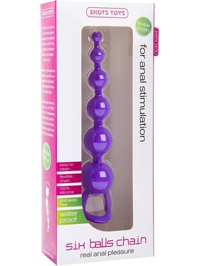 Shots Toys: Six Balls Chain, Analkulor, lila