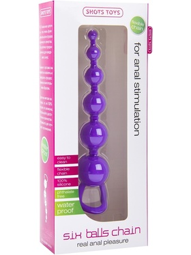 Shots Toys: Six Balls Chain, Analkulor, lila