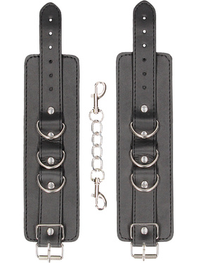 Ouch!: Bonded Leather Hand or Ankle Cuffs with Adjustable Straps